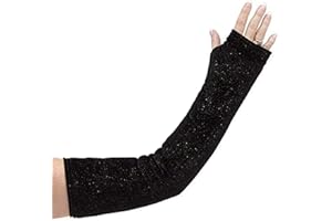 CastCoverz! Designer Arm Cast Cover - SPARKLY Black - Medium Long: 21" length X 12" circumference - Removable and Washable - Made in USA
