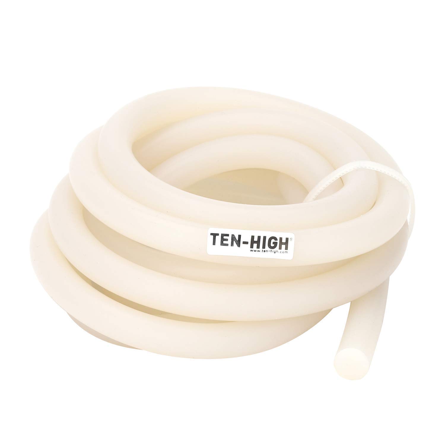 TEN-HIGH Round Solid Silicone Seal Strip Dia.10mm, Length 5 Meter Sealing Silicone Rubber Strips