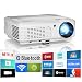 2020 Bluetooth Projector WiFi Android LCD LED Smart Video Projectors Home Theater 4400 Lumens Support HD 1080P Airplay HDMI USB RCA VGA AV for Smartphone DVD Game Consoles Laptop Outdoor Movie primary