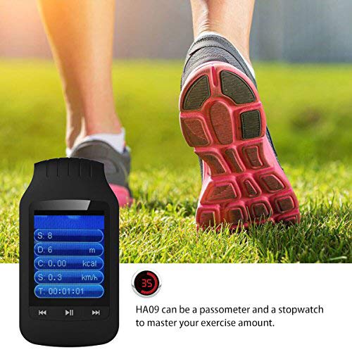 MP3 Player with Clip Bluetooth for Sport, 8 GB Music Player Lossless Sound Support FM Radio Recorder Stopwatch Pedometer,Expandable up to 32 GB