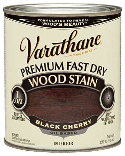 Rust-Oleum 262009 Varathane Premium Fast Dry Wood Stain, 32-Ounce, Black Cherry - 2 Pack