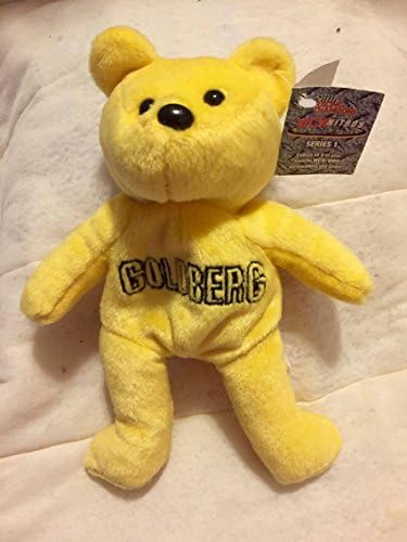 WCW Nitros Racing Champions Bill Goldberg Yellow 9" Beanie Bear 1999
