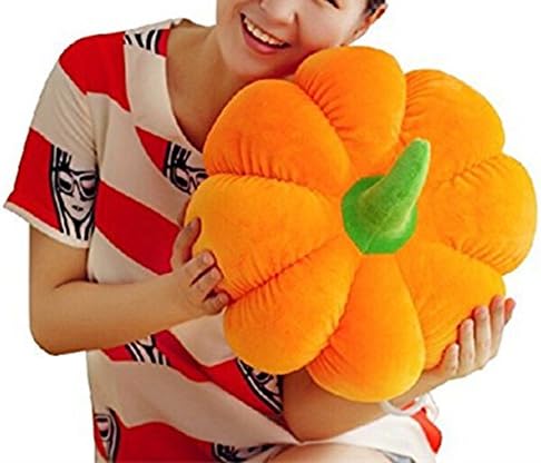 Franchen Halloween Pumpkin Throw Pillow Plush Toy Christmas Pillow Cushion Stuffed Toy Birthday Party Decoration (40CM, Style A)
