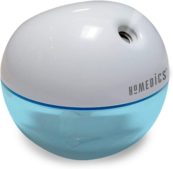 HoMedics Personal Ultrasonic Humidifier 200 ML Reservoir, 4 Hour