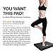Balance Pad, Balance Trainer for Stability - Balance Board for Rehab, Use as Foam Mat, Foam Pad for Physical Therapy, Kneeling Pad with Foam Padding, Wobble Cushion Dimension: 20x16x2.5 inch (Black)