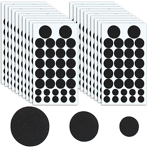 Photo 1 of Boao 640 Pieces self Adhesive Felt Circles Dots Pads Dalmation Felt Spots Sticker for DIY Sewing Projects Costume 1.97 Inches/ 1.50 Inches/ 0.98 Inches (Black)