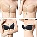 JCBABA Self Adhesive Bra,Silicone Push Up Strapless Backless Reusable Invisible Drawstring Bra Beige