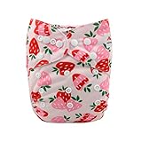 Alva Baby New Design Reuseable Washable Pocket Cloth Diaper Nappy + 2 Inserts H037