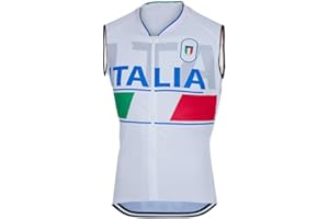 SGCIKER World Tour National Team ITALIA Men Cycling WindVest,Windbreaker Bike Gilet Windproof MTB Sleeveless Clothing