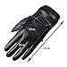LAOWWO PU Leather Touchscreen Gloves Driving Gloves Black Winter Warm Gloves
