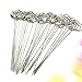 HUELE 25PCS Metal Heart Shape Craft Wedding Place Card Holder Pick Note Photo Memo Holder Pick