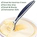 Ice Cream Scoop, Unbendable 1-piece design Super Scoop for the Hardest Ice Cream, Frozen Yogurt - Non-Slip Rubber Grip Dishwasher Safe, Solid, Sturdy, Unique Design