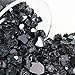 CYS EXCEL Black Reflective Fire Pit Glass (10 LBS, Approx. 1 SQ. FT.) | Multiple Color Choices Fireplace Tempered Glass Rock Crystals | Decorative Landscaping Glass Pebble Stones