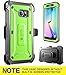 Galaxy S6 Edge Case, SUPCASE Full-Body Rugged Holster Case with Out Built-in Screen Protector for Samsung Galaxy S6 Edge (2015 Release), Unicorn Beetle PRO Series - Retail Package (Green/Gray)