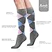 Women’s Compression Socks (6 Pack) – S/M – Multicolored - Graduated Muscle Support, Relief and Recovery. Great for Running, Medical, Athletic, Diabetic, Travel, Pregnancy, Nursing (8-15 mmHg)
