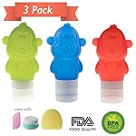 Travel Bottles Set, BPA free Silicone Travel Size Bottles Cosmetic Containers for Shampoo, Conditioner, Lotion, Toiletries