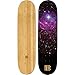 Bamboo Skateboards Nebula Graphic Skateboard Deck with a 6 Ply Bamboo and Maple Hybrid Build