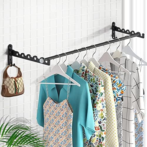 ORDEBOLL Folding Wall Mounted Drying Rack.Hanging Clothes Drying Rack