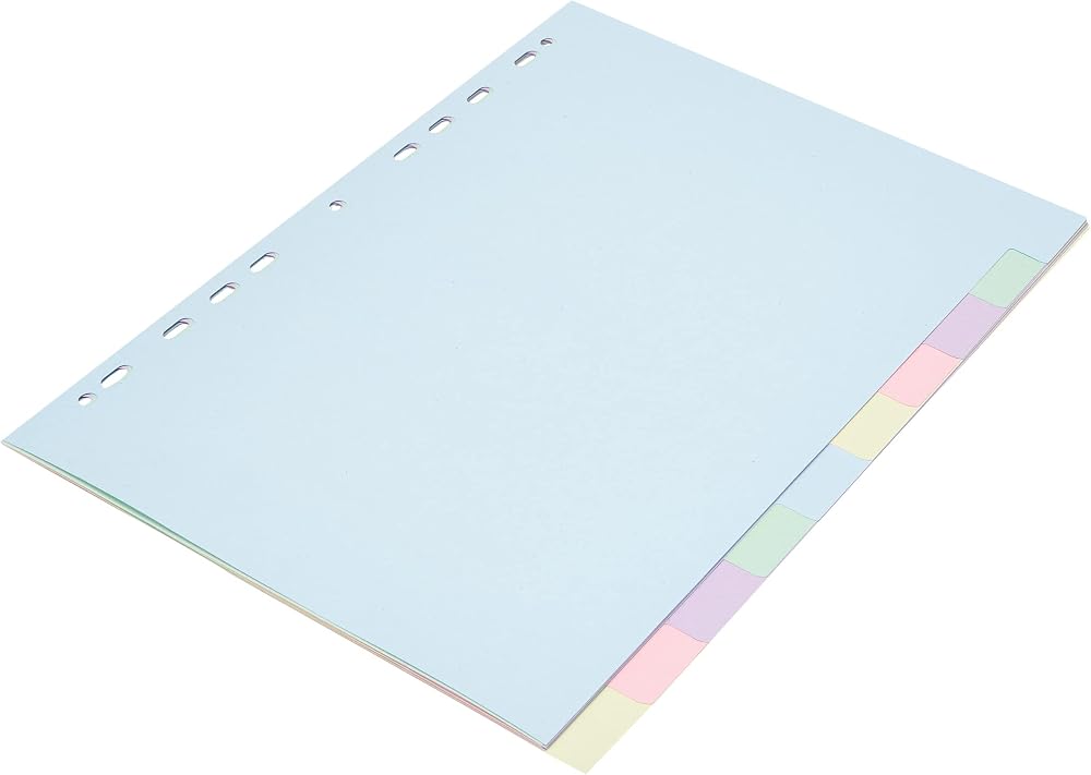 Exacompta 1610E Forever Collection 10-Part A4 Dividers 170gsm Recycled