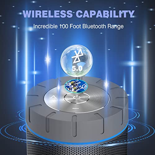 comiso Bluetooth Speakers with IPX5 Waterproof 24H Playtime Wireless