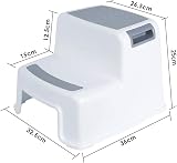 Rainberg 2 Step Stool for Kids, 2 Pack, Anti-Slip, Lightweight Portable view 6