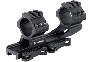 ohhunt Scope Mount 30mm 1 inch QD Quick Release Picatinny Scope Mounts 1.42 inch Center High Black