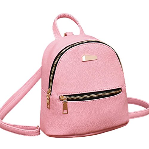 Respctful Cute Backpack Purse PU Leather Simple Designer Casual School Bag for Girl