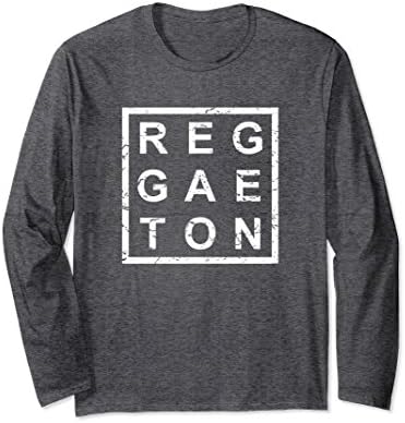Unisex Stylish Reggaeton Long Sleeve T-Shirt Medium Dark Heather