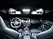 BRISHINE 194 168 2825 T10 W5W LED Bulbs White 2-Pack, 9-30V Super Bright 720 Lumens CANBUS Error Free 12-SMD 3030 Chipsets LED Bulb for Car Dome Map Door Courtesy License Plate Lights