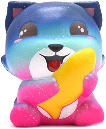 Weirui PU Foam Simulated Fruits Slow Rising Scented Toys Squishy Charms Stress Relief Toys (0 0 0 Cat)