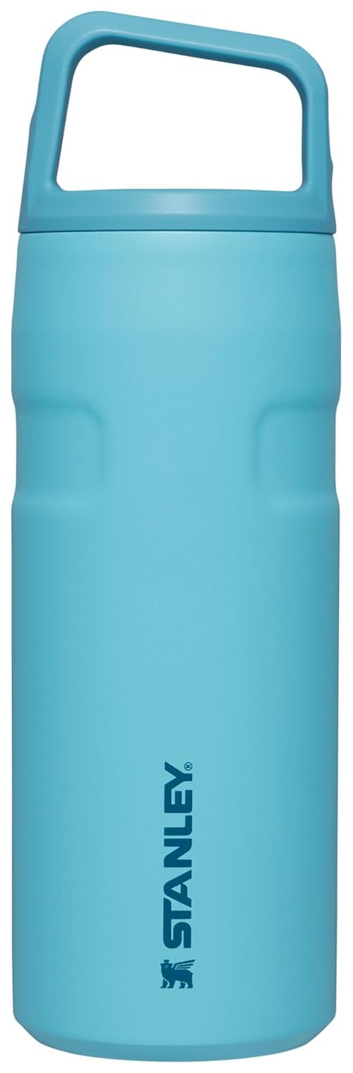 Stanley IceFlow Cap and Carry Water Bottle 16 oz | Wide Mouth Twist Lid | Lightweight and Leakproof for Travel and Sports | Insulated Stainless Steel | BPA-Free | Pool