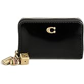 COACH Women's Spazzolato Leather Essential Small Zip Card Case