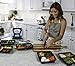 INEVIFIT Meal Prep 36 oz. 3-Compartment Premium Food Storage Containers, BPA FREE with Leak Resistant Technology, Microwaveable & Dishwasher Safe, Durable & Reusable, Stackable 7 Pack Bento Lunch Box