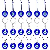 Turkish Glass Blue Evil Eye Decor Keychain Car