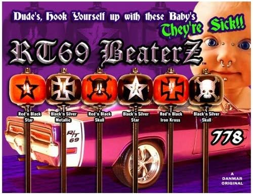 Danmar Percussion RT 69 Beaterz (Red 'n Black Skull)