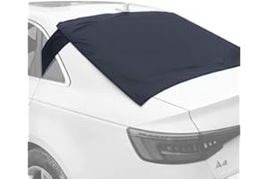 FULLIVE Rear Windscreen Snow Cover, Anti Foil Ice Dust Sun Windshield Frost Covers & Sun Shade Protector for Vehicle Rear Windshield