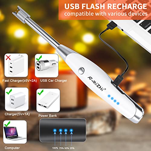 Candle Lighter, ATMizhi Electric Lighter Rechargeable Long Lighter