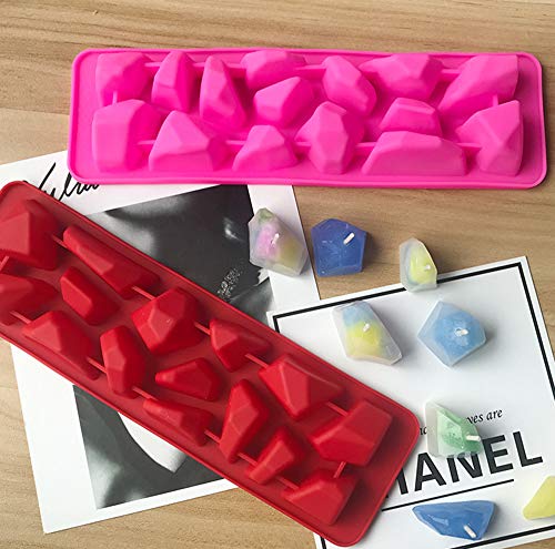 image for ESA Supplies Silicone Candle Molds Gem Stone Resin Epoxy Crystal Mold 