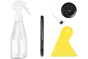 Niviy Window Film Application Kits Car Window Tint Tool Kits Include Tape Measure, Vinyl Squeegee, Retractable Utility Knife, 200ML Capacity Spray Bottle for Glass Protective Film Installation