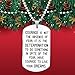 Inspirational Gift Necklace Jewelry for Men Women- Courage is Not the Absence of Fear, It is the Determination to Do Something