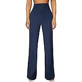 JEKAOYI Womens Straight Leg Dress Work Pants High Waist Stretchy Business Casual Pants Office Trousers Slacks