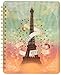Papaya Art Eiffel Tower Spiral Notebook (NB010)