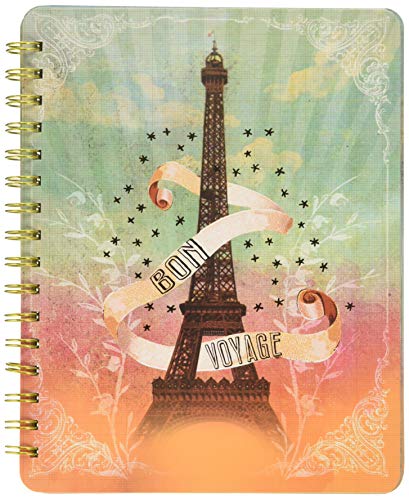Papaya Art Eiffel Tower Spiral Notebook (NB010)