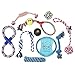 Dog Chew Toys For Small and Large Dogs - Includes Tough, Durable Rope and Ball for Aggressive Chewers and Puppy Teething - Includes Assortment of 10 Toys to Prevent Boredom.
