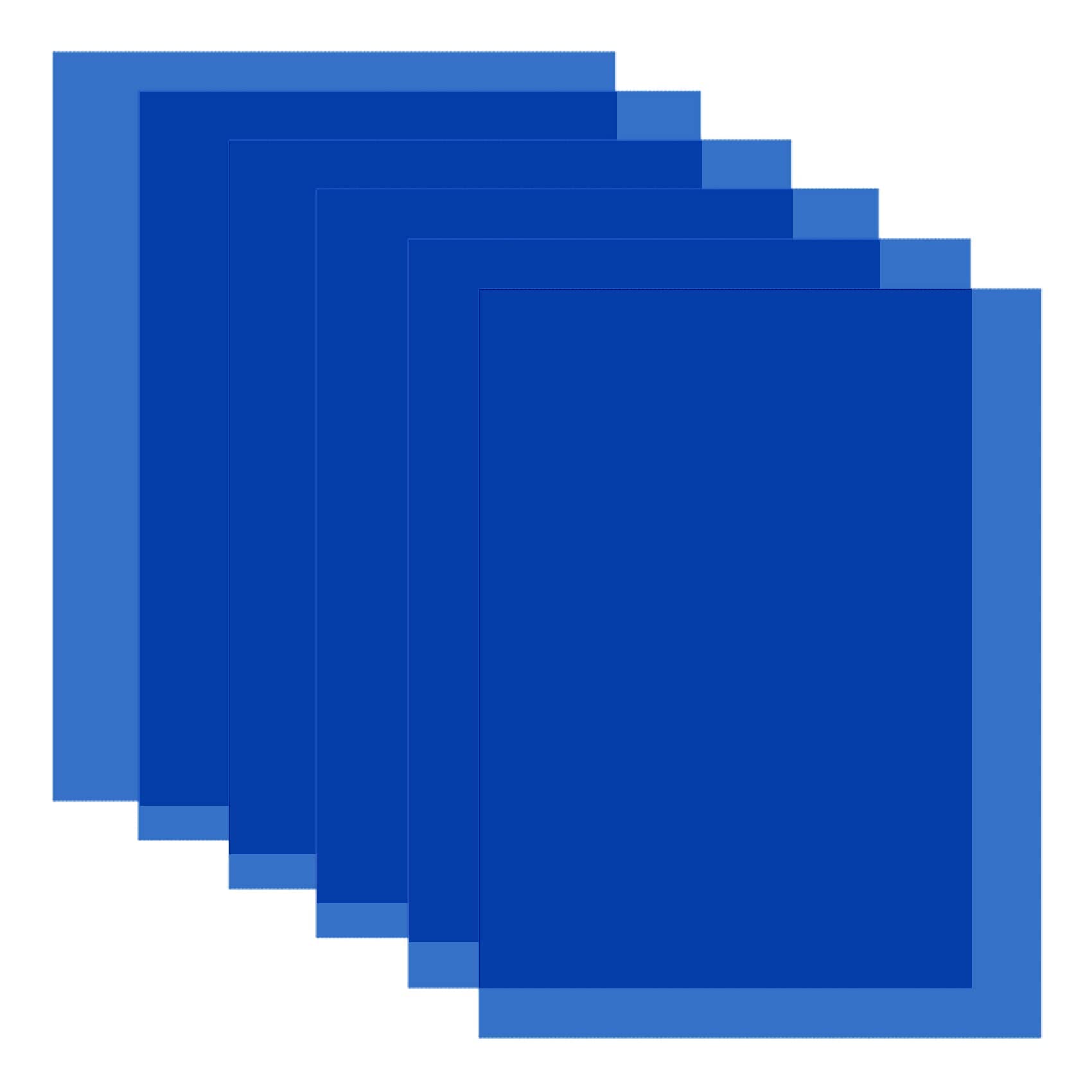 Selens 6PCS 40x50cm Lighting Gels Filter Blue CTB Flash Gel Light Color Correction Transparent Overlays Film 800W Red Head Strobe Spotlight Light Photography Photo Studio Reading Craft