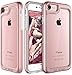 iPhone 8 Case / iPhone 7 case, E LV iPhone 8 Clear Case Anti-Scratch Crystal Series Slim Dual Layer Protective [Shock Absorbent] Case Cover for Apple iPhone 7 / iPhone 8 [ROSE GOLD]