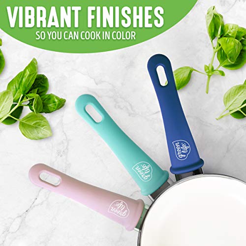 GreenLife Soft Grip Healthy Ceramic Nonstick 12 Piece Cookware Pots and