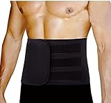 Waist Trimmer Belt, Neoprene Waist Trainer Slim Body Sweat Wrap Adjustable Widened Ab Sauna Belt for Men Women Belly Stomach Fat Burner Weight Loss Workout Abdominal Muscle Back Lumbar Support Belt