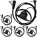 Tenq 5pack D Shape Earpiece Headset PTT for Motorola Talkabout Cobra Two Way Radio Walkie Talkie 1pin
