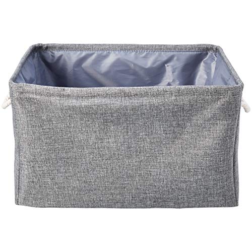 Amazon Basics Fabric Storage Basket Containers with Handles and
